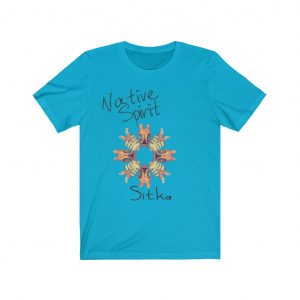 Native American Sitka T-Shirt Rattle Composite Black Text