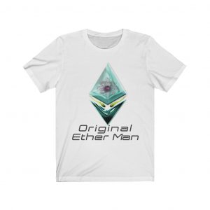 T-Shirt Aquamarine Ethereum Based Ether Man Avatar Black Text