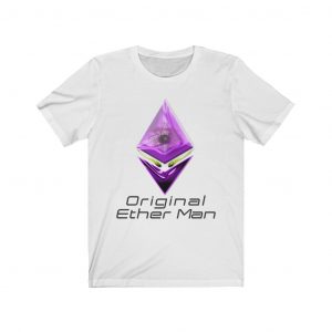 Dark-purple T-Shirt Ethereum Based Ether Man Avatar Black Text