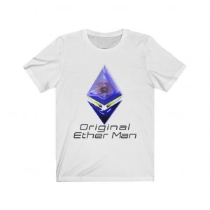 Dark-blue T-Shirt Ethereum Based Ether Man Avatar Black Text