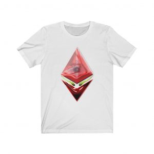 Red T-Shirt Ethereum Based Ether Man Avatar No Text
