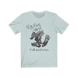 Native American Koluschan T-Shirt Spirit Image Black Text