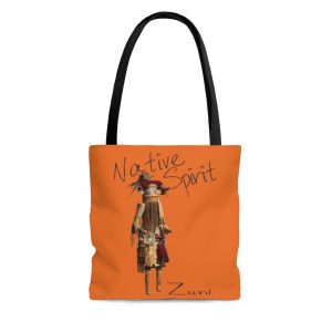 Orange Tote Bag Zuni Pueblo Hiilili Kokko Doll