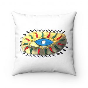 Weird Eye Pillow Spun Polyester