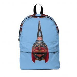 Light-blue Backpack Tshimshian Rattle Head