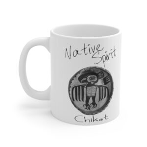 Chikat Raven Drum White Ceramic Mug 7