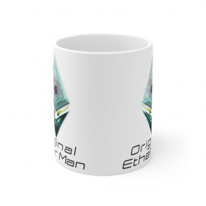 Aquamarine Original Etherman White Ceramic Mug 6