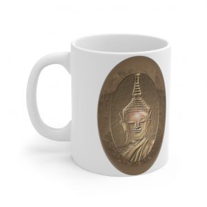 Enlightened Buddha White Ceramic Mug 7