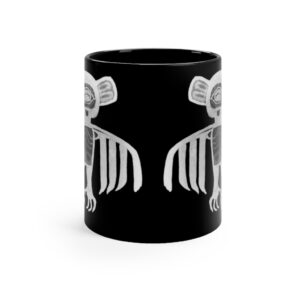 Chikat Raven Spirit Black Ceramic Mug 5