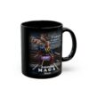 Amazing MAGA Man Mug Black Ceramic, handle right