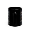 Amazing MAGA Man Mug Black Ceramic, handle facing