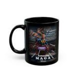 Amazing MAGA Man Mug Black Ceramic, handle left