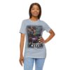 black girl wearing light blue amazing MAGA man trump assasintation attempt t-shirt