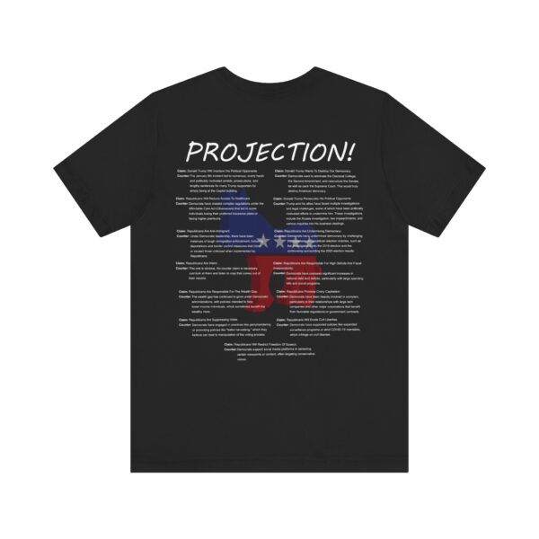 black Party Of Projection t-shirt, back side