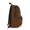 Brown From The River To The Sea Frankenstien backpack left side view