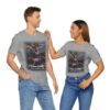 athletic heater couple wearing SuperTrump - Crime of the Century t-shirt