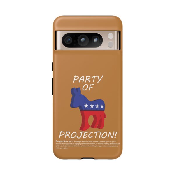 Custom Party of Projection White Text Tough Phone Cases for Google Pixel 8 Pro