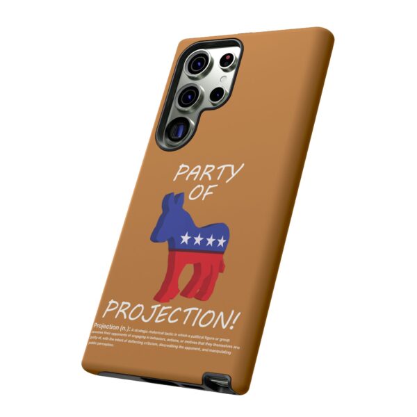 Custom Party of Projection White Text Tough Phone Cases for Samsung Galaxy S23 Ultra