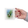 Frankenstien Will Be Free White Ceramic Mug held with one hand