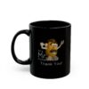 It's Mr. Potato Head Thank You black ceramic mug, handle left2