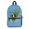 Backpack From The River To The Sea Frankenstien light blue front view