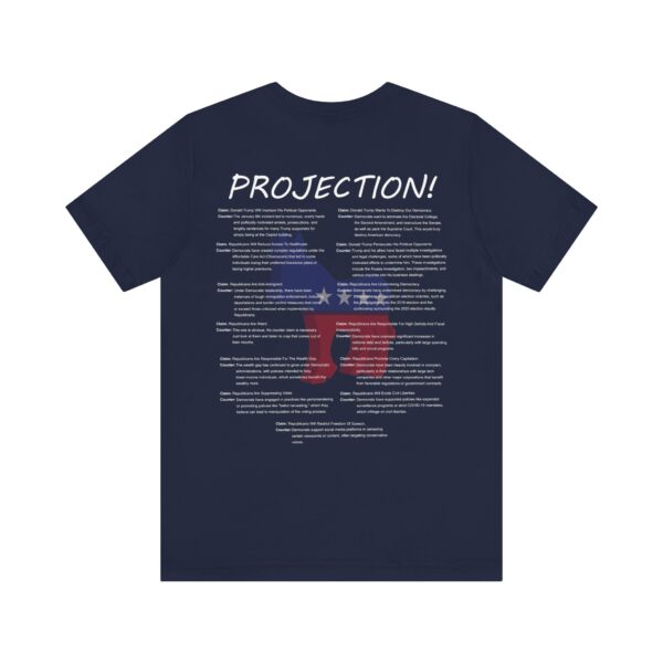 navy blue Party Of Projection t-shirt, back side