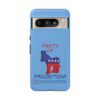 Light blue Tough Party of Projection Tough Phone Cases Google Pixel 8 Pro POV display