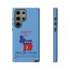 Light blue Tough Party of Projection Tough Phone Cases Samsung Galaxy 23 Ultra front and side views