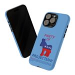 Light blue Tough Party of Projection Tough Phone Cases iPhone 15 Pro Max sales display