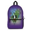 Purple From The River To The Sea Frankenstien backpack front view