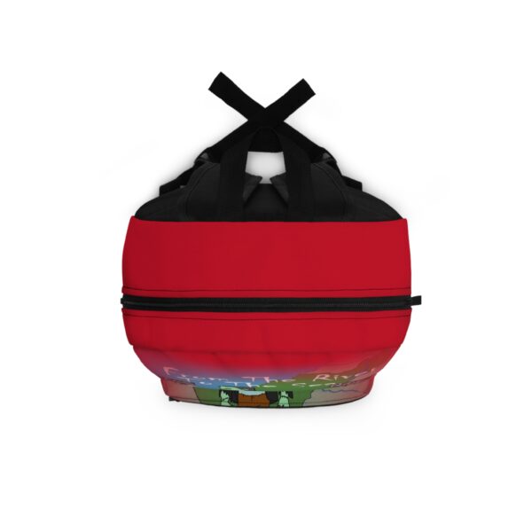 Red From The River To The Sea Frankenstien backpack top