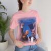 sitting girl wearing pink Trump Seared With Scars T-shirt