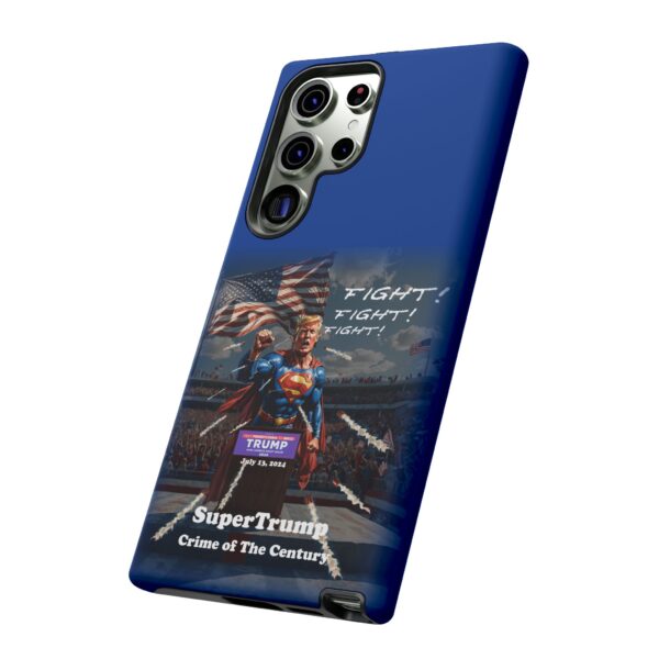 Dark Blue Custom SuperTrump Crime Of The Century Tough Phone Cases sales display for Samsung Galaxy S23 Ultra