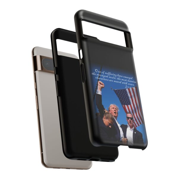 Black Trump Is Seared With Scars Custom Tough Phone Cases for Google Pixel 8 Pro, double casing