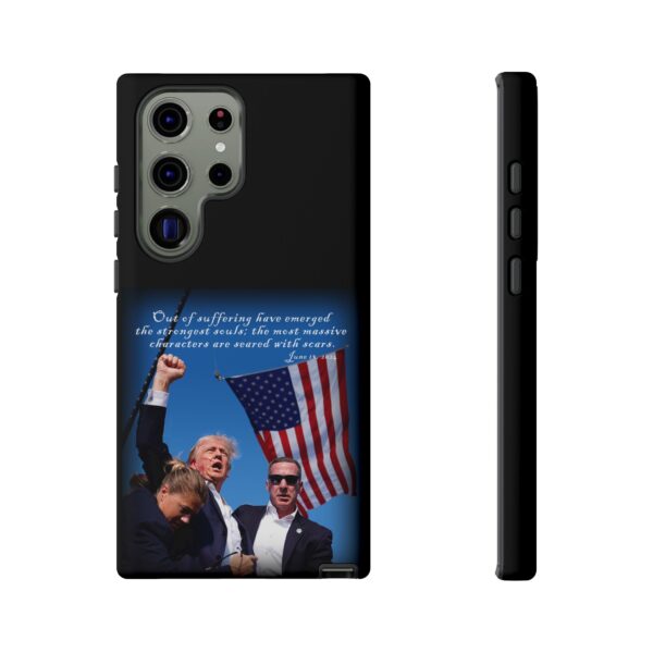 Black Trump Is Seared With Scars Custom Tough Phone Cases for Samsung Galaxy S23 Ultra