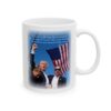 Mug Trump Seared With Scars white ceramic mug, handle right