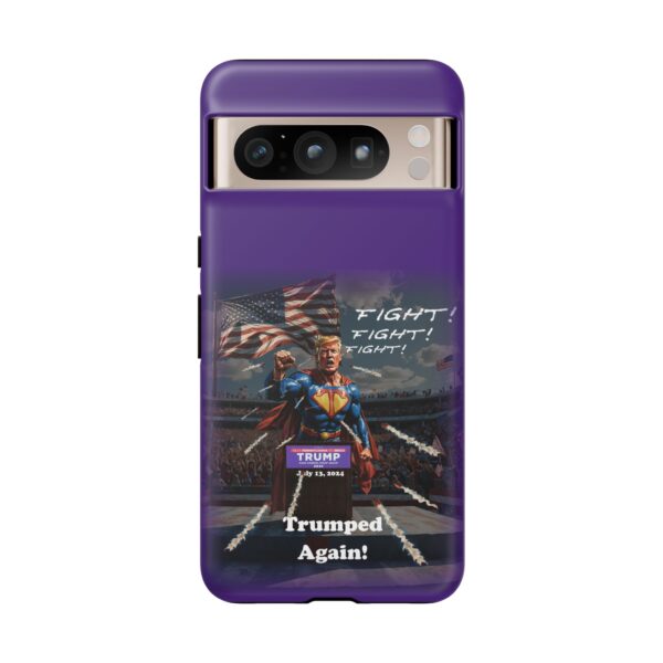 Purple Custom Trumped Again Tough Phone Cases for Google Pixel 8 Pro