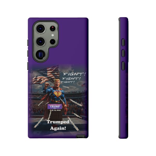 Purple Custom Trumped Again Tough Phone Cases for Samsung Galaxy S23 Ultra