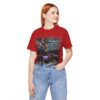 red haired girl wearing red amazing MAGA man trump assasintation attempt t-shirt