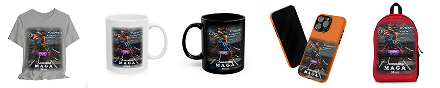 Donald Trump Assassination Attempt Inspired Designs - Amazing MAGA Man design on products