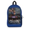 Blue SuperTrump Crime Of The Century Backpack, front view