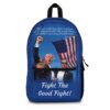 Blue Trump Seared With Scars Backpack, front view