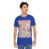 asian guy wearing do not go gentle into that good night true royal blue Trump tshirt