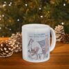 Mug Deep State Fails Again white ceramic mug next to a Christmas tree