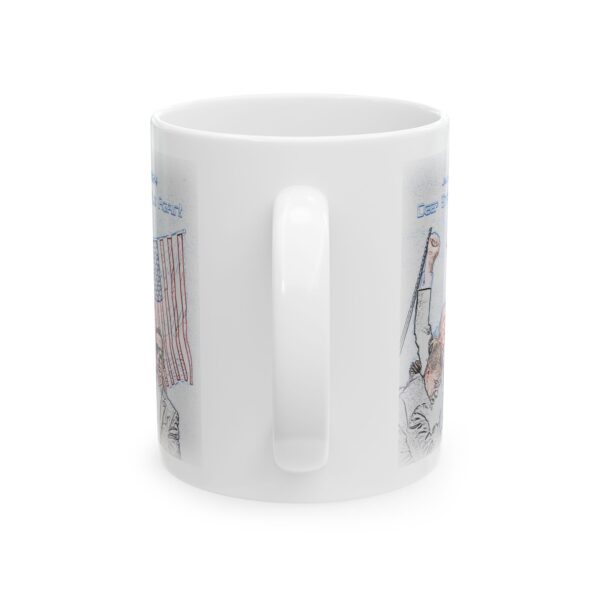 Mug Deep State Fails Again white ceramic mug, handle facing