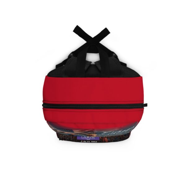 Red Amazing MAGA Man Backpack, top view